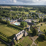 Vue aérienne du Camping Domaine du Logis