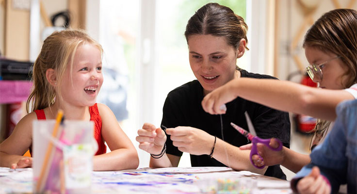 Des ateliers créatifs au Club enfants