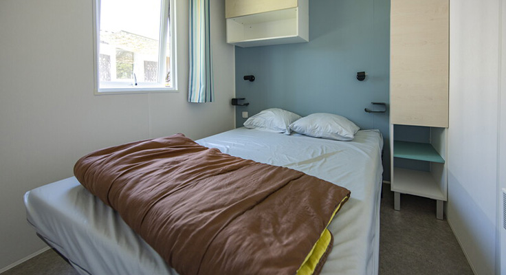 Chambre avec lit double mobil-home Classic