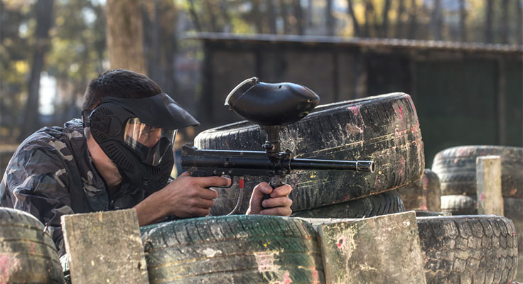 Paintball dans la forêt de Dingé en Bretagne