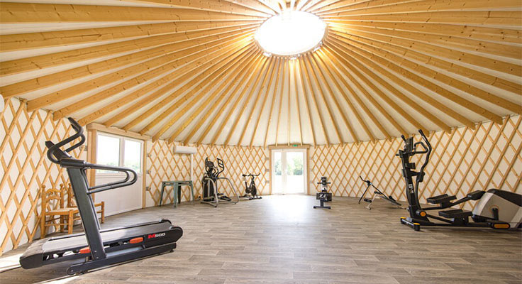 Salle de fitness du camping